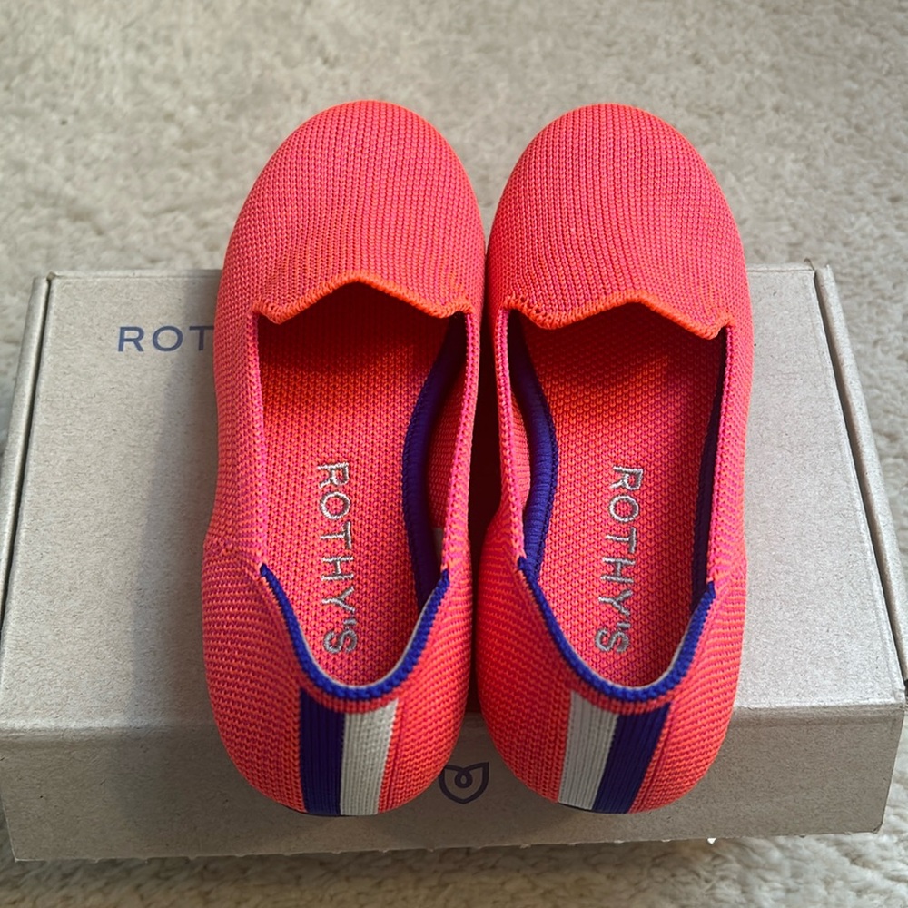 Rothy’s Kids Loafers, Flamingo pink